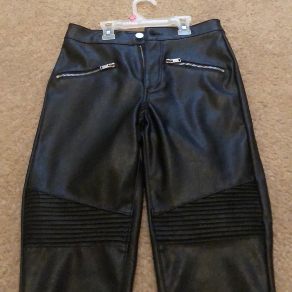 Black Leather Pants - Picture 3 of 3